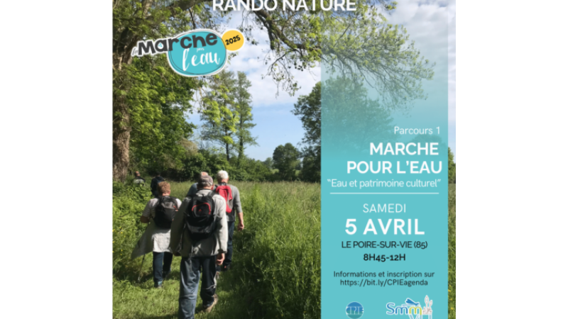Marche pour l'eau - Parcours n°1 - Le Poiré-sur-Vie - 5 avril 2025